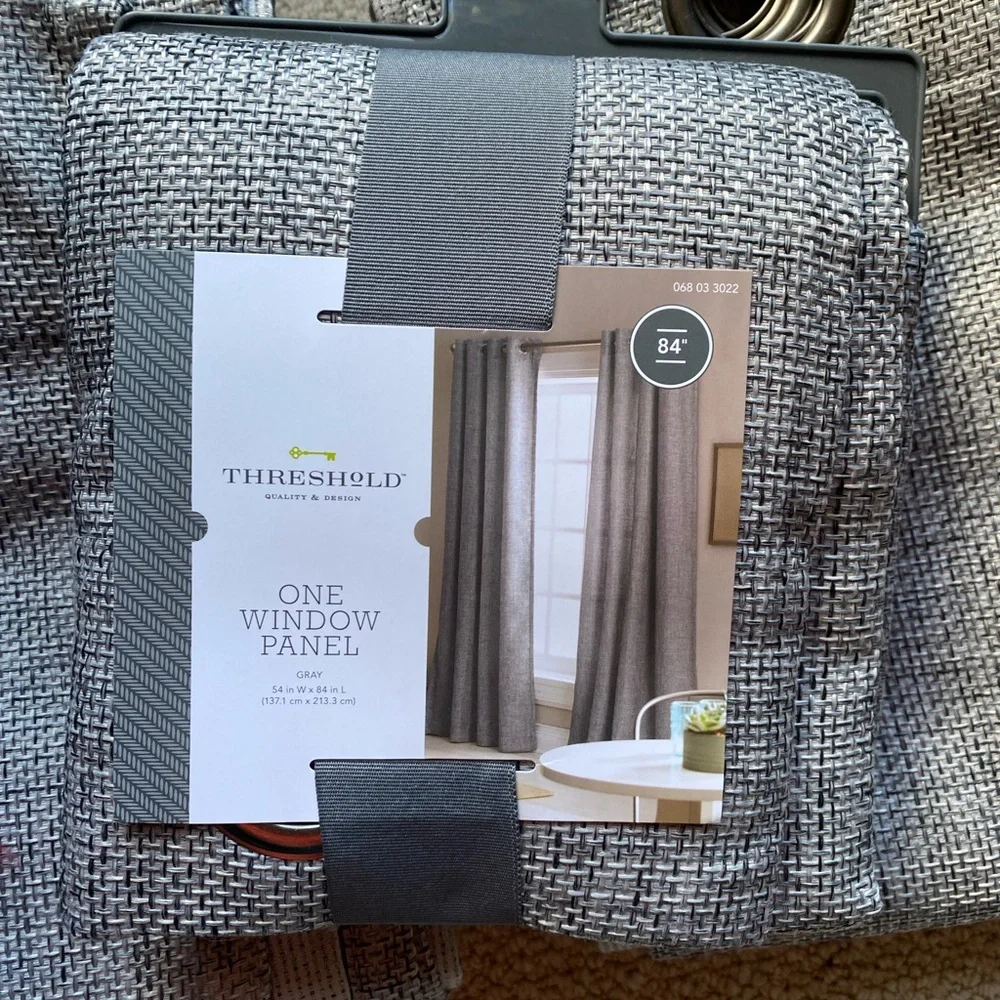 Threshold Gray Woven One Window Panel